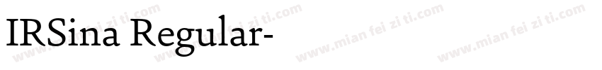 IRSina Regular字体转换